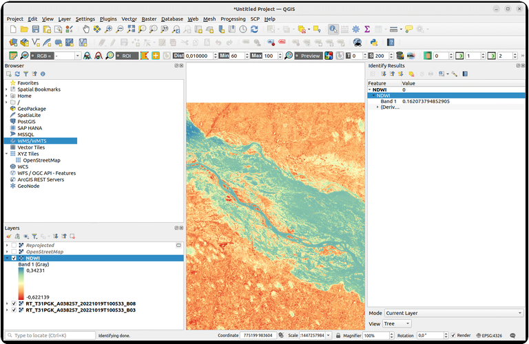 Figure 14 Sampling pixel values using the identify tool.gif