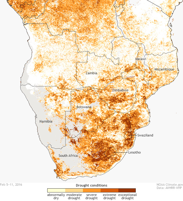 Figure 7 Drought conditions in Southern Africa, as of February 2016 [.jpg