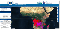 Figure 7 Rapid damage assessment on the Current Situation Viewer for July 30st, 2022 using both the MODIS and VIIRS Sensors.gif