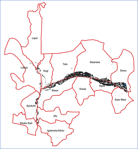 Figure 9 A subset of the administrative boundaries containing only the affected regions.gif