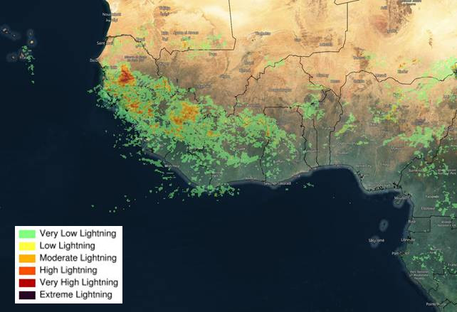 Figure 8 Lightning Forecast for Western-Africa, 28 September 2022, based on the GWIS..jpg